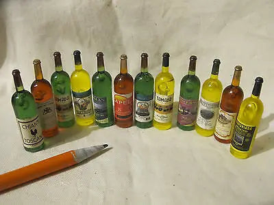 1/12 Miniature Wine Bottles Dollhouse Kitchen Accessories - Mini Dolls House Living Room Accessories Beer Drink Bottles