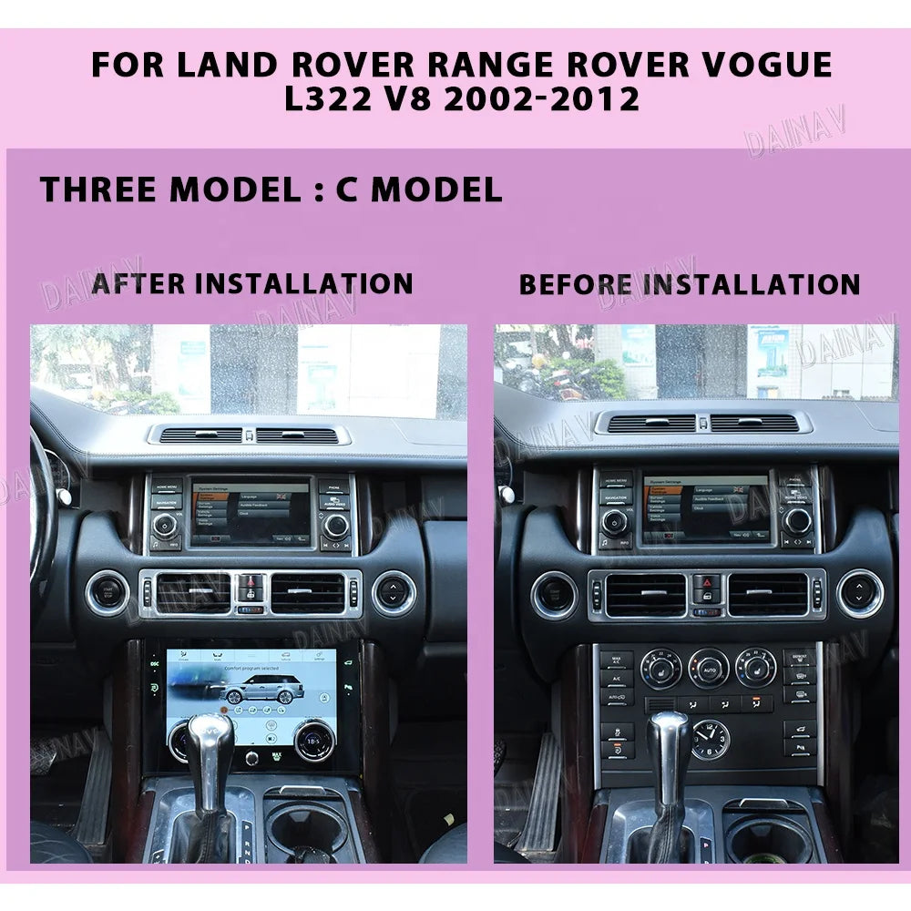 Car Air Conditioning for Land Rover Range Rover Vogue L322 V8 2002-2012 Ac Panel Control Climate Control LCD Board IPS Screen