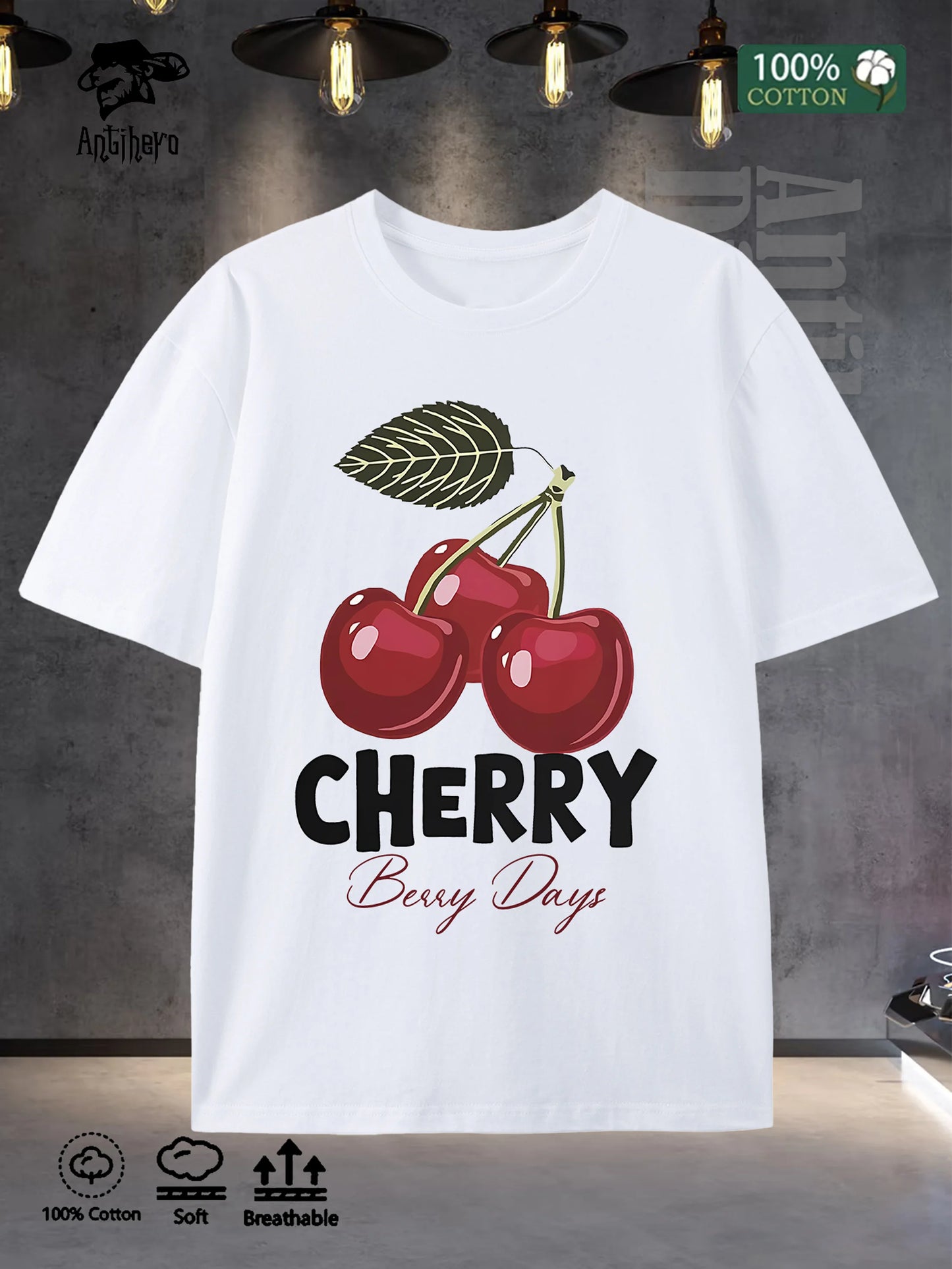 Mens 100 Cotton Oversize T Shirt 5 Colors Street Style Round Neck Comfortable US Warehouse