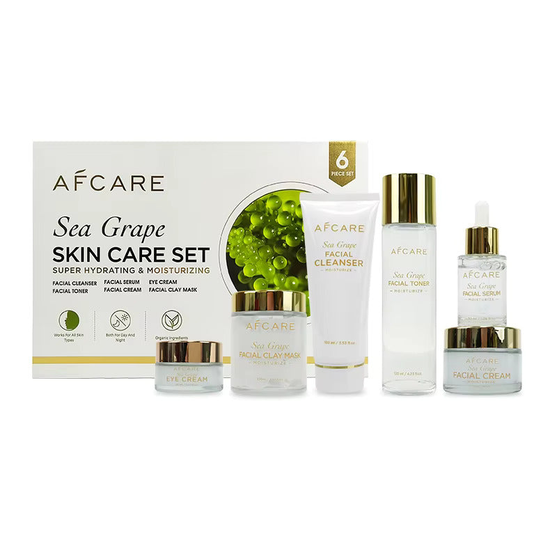Korean Products Made in Korea Skin Care Set Cruelty-free Moisturizer Firming and Tea Tree & Sea Grapes Skin Care Brightening Set