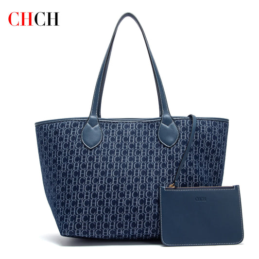 CHCH Women's Tote Bag New Simple Double sided Available Mother and Child Large Capacity Casual Handbag Shopping Bag