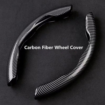 [Carbon Fiber Steering Wheel Cover] Non-Slip Carbon Fiber Steering Wheel Cover - Upgrade Your Driving Experience