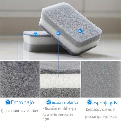 Double-sided Cleaning Spongs Household Scouring Pad Kit