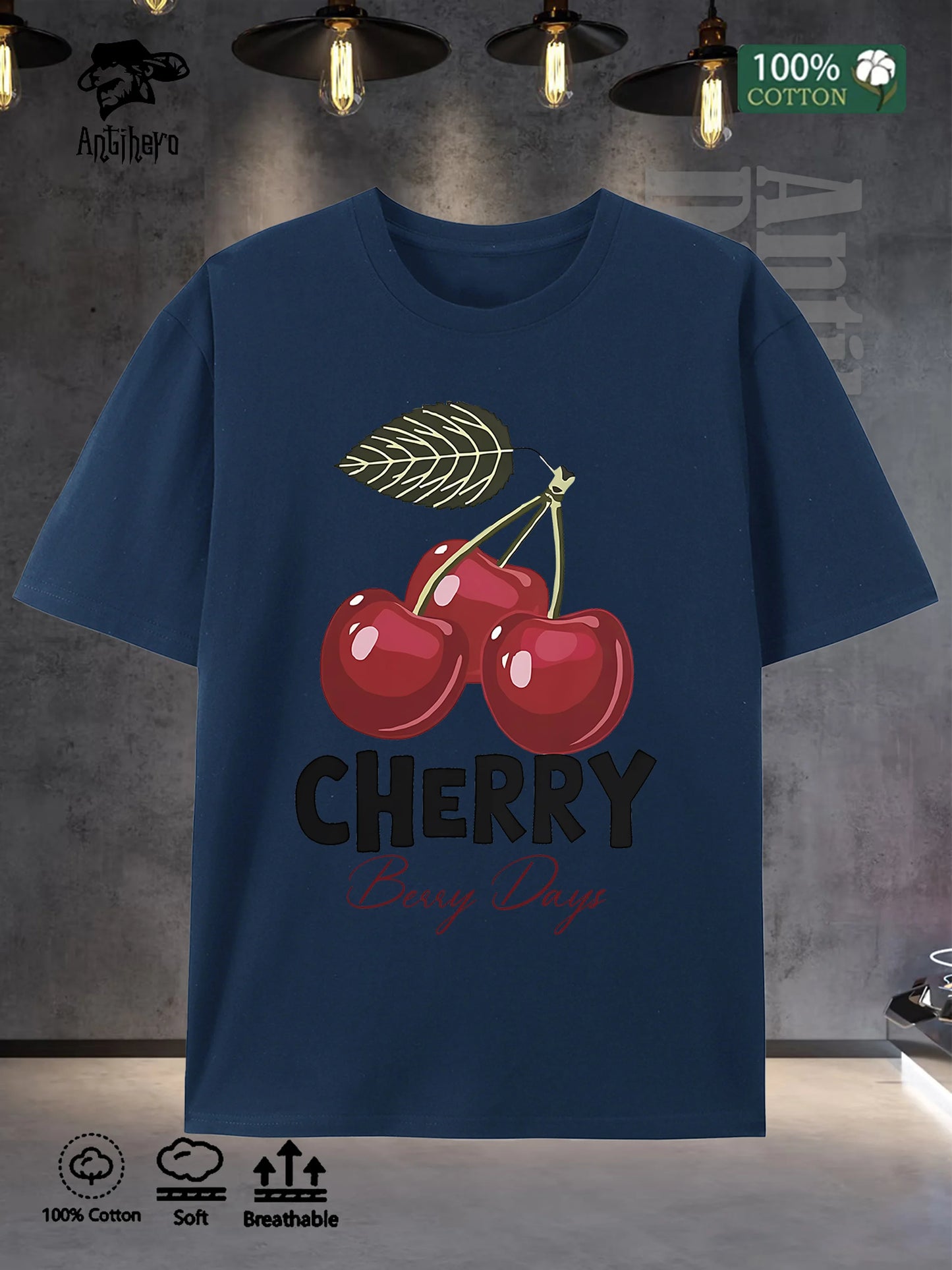 Mens 100 Cotton Oversize T Shirt 5 Colors Street Style Round Neck Comfortable US Warehouse