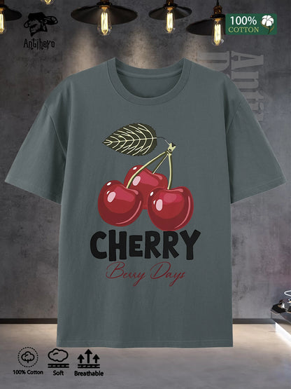 Mens 100 Cotton Oversize T Shirt 5 Colors Street Style Round Neck Comfortable US Warehouse