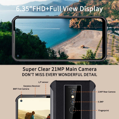 Phonemax GPS NFC Unlocked Android 10 Industrial Rugged Phone 4G LTE Cellular Waterproof IP68 ATEX With Big Battery Outdoor Use