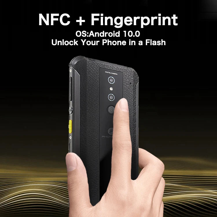 Phonemax GPS NFC Unlocked Android 10 Industrial Rugged Phone 4G LTE Cellular Waterproof IP68 ATEX With Big Battery Outdoor Use