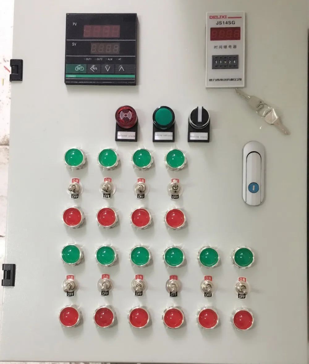 Customized Powder Coating Oven Temperature Control Panel Thermostat Cabinet