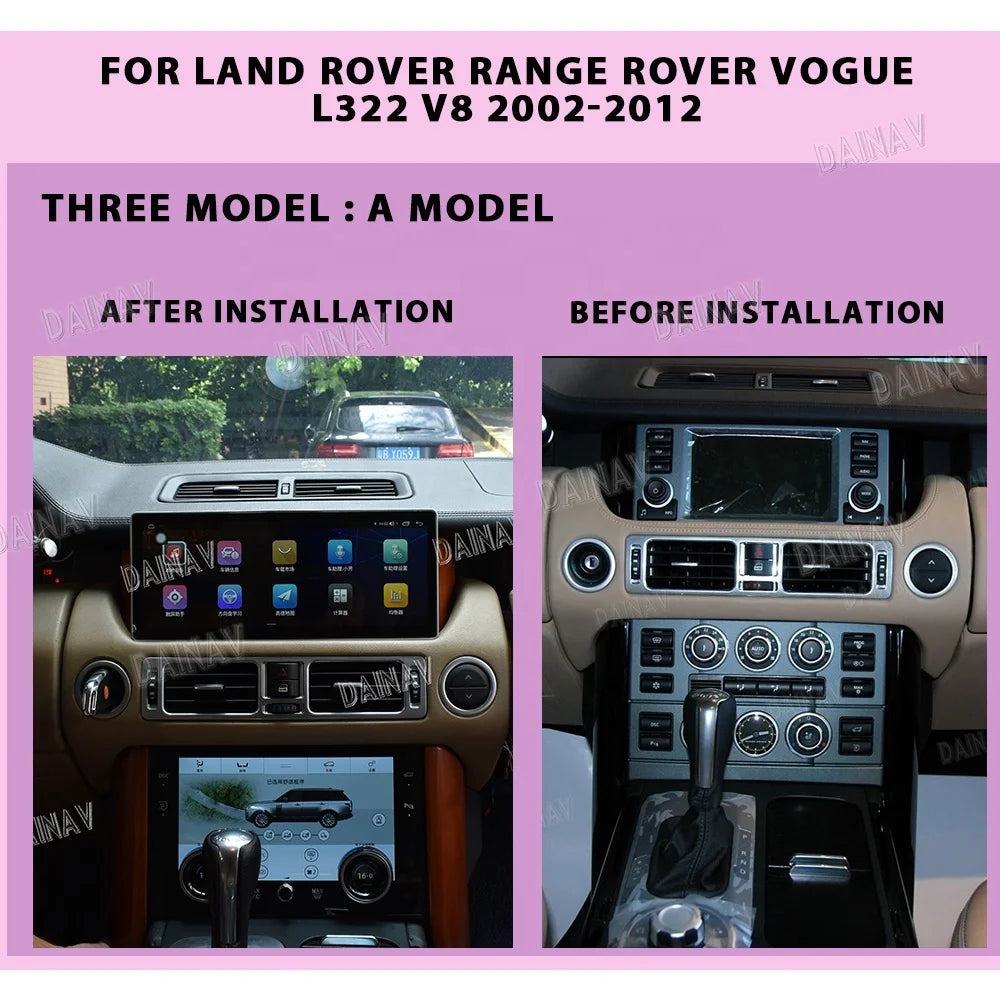 Car Air Conditioning for Land Rover Range Rover Vogue L322 V8 2002-2012 Ac Panel Control Climate Control LCD Board IPS Screen