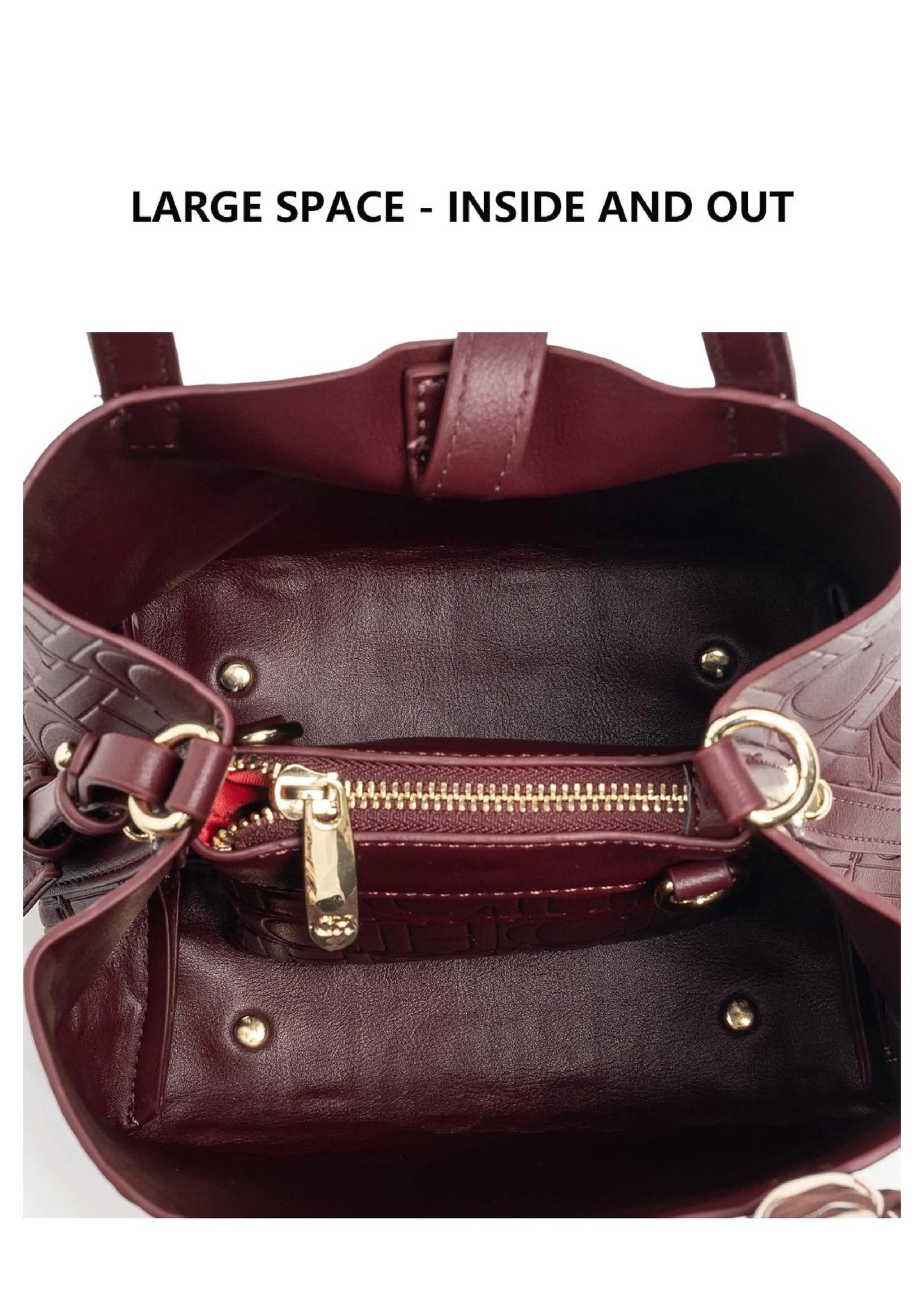 Embossed Ladies Crossbody Bag Letter Printing Design Ladies Handbag Large Capacity Tote Bag Elegant Temperament Ladies Should