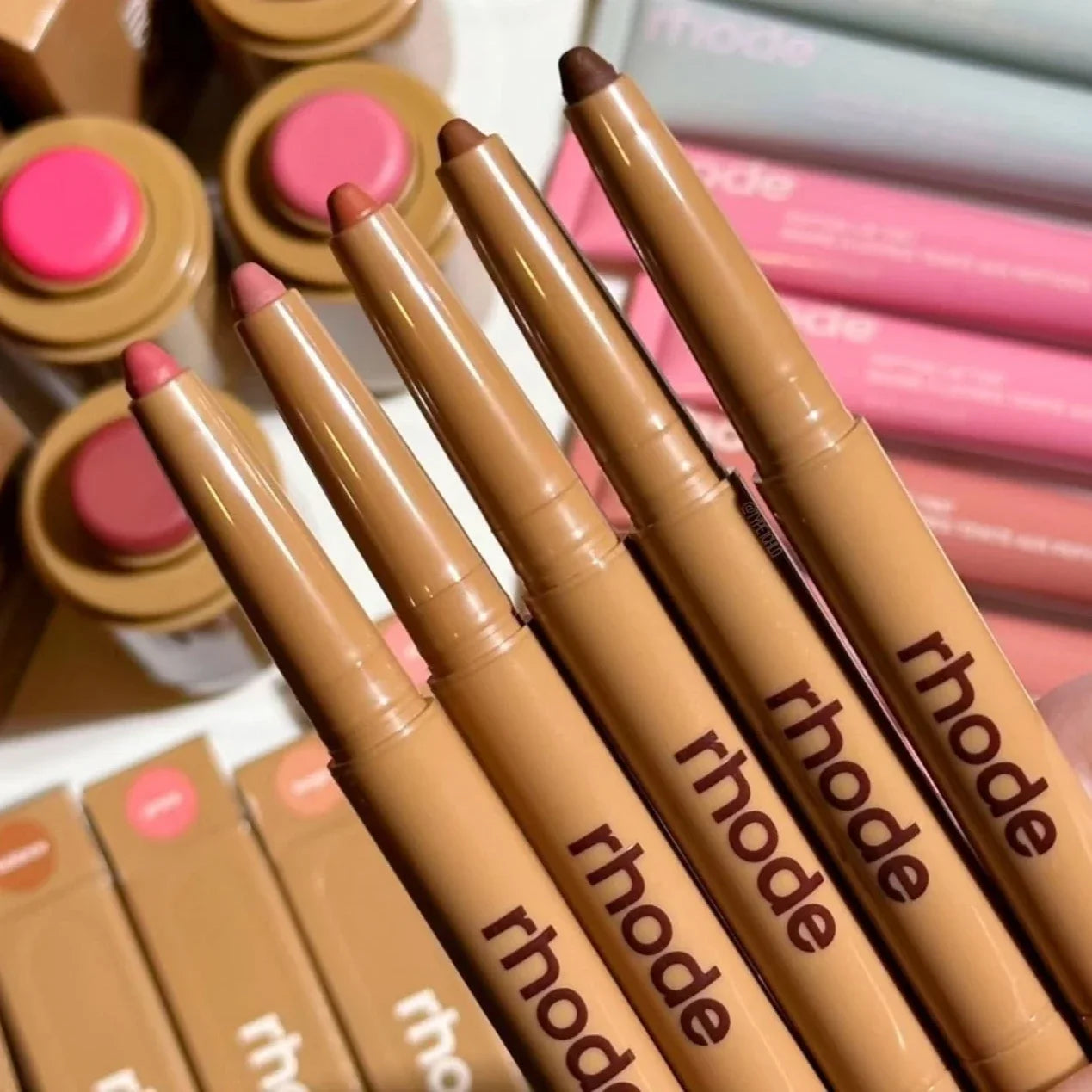 Fashion Skin Peptide Lip Shape Pen Lip  Liner Long Lasting Lip Tint Pencil Pen Makeup Lipstick Powder Gloss Woman  Cosmetic