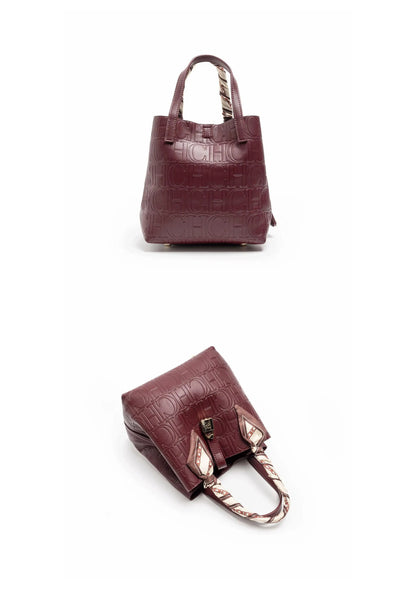 Embossed Ladies Crossbody Bag Letter Printing Design Ladies Handbag Large Capacity Tote Bag Elegant Temperament Ladies Should