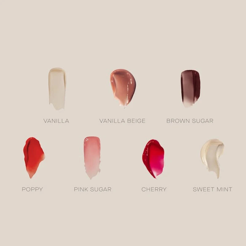 مجموعة أحمر الشفاه المرطب الشفاف بلون الفانيليا البيج من مجموعة Summer Friday's، أنبوب ناعم ناعم، ملمع شفاه، مكياج شفاه