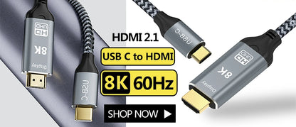 HDMI 2.1 Extension cable 8K HDMI 2.1 Cable Male to Female Extension 8K@60Hz 4K@120Hz For HDTV RTX PS5 Xbox HDR Video  PC Laptop
