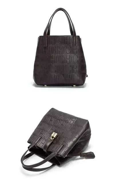 Embossed Ladies Crossbody Bag Letter Printing Design Ladies Handbag Large Capacity Tote Bag Elegant Temperament Ladies Should