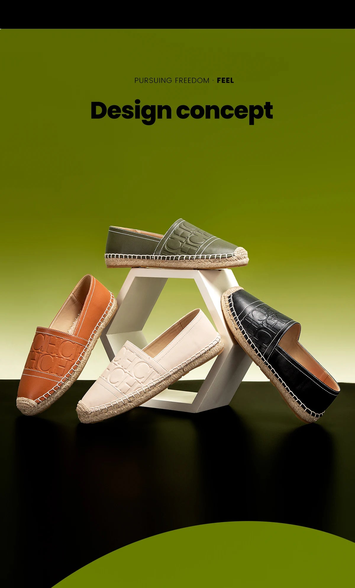 CHCH Women's Beach Shoes 2025 New Anti slip Handmade Hemp Bottom Flat Shoes Mommy Gift Casual Shoes