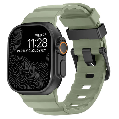 Trail Silicone Band for Apple Watch Ultra 3 2 49mm Strap 46mm 45mm 44mm Sport Bracelet for iWatch Series 11 10 Ultra 9 8 7 6 SE3