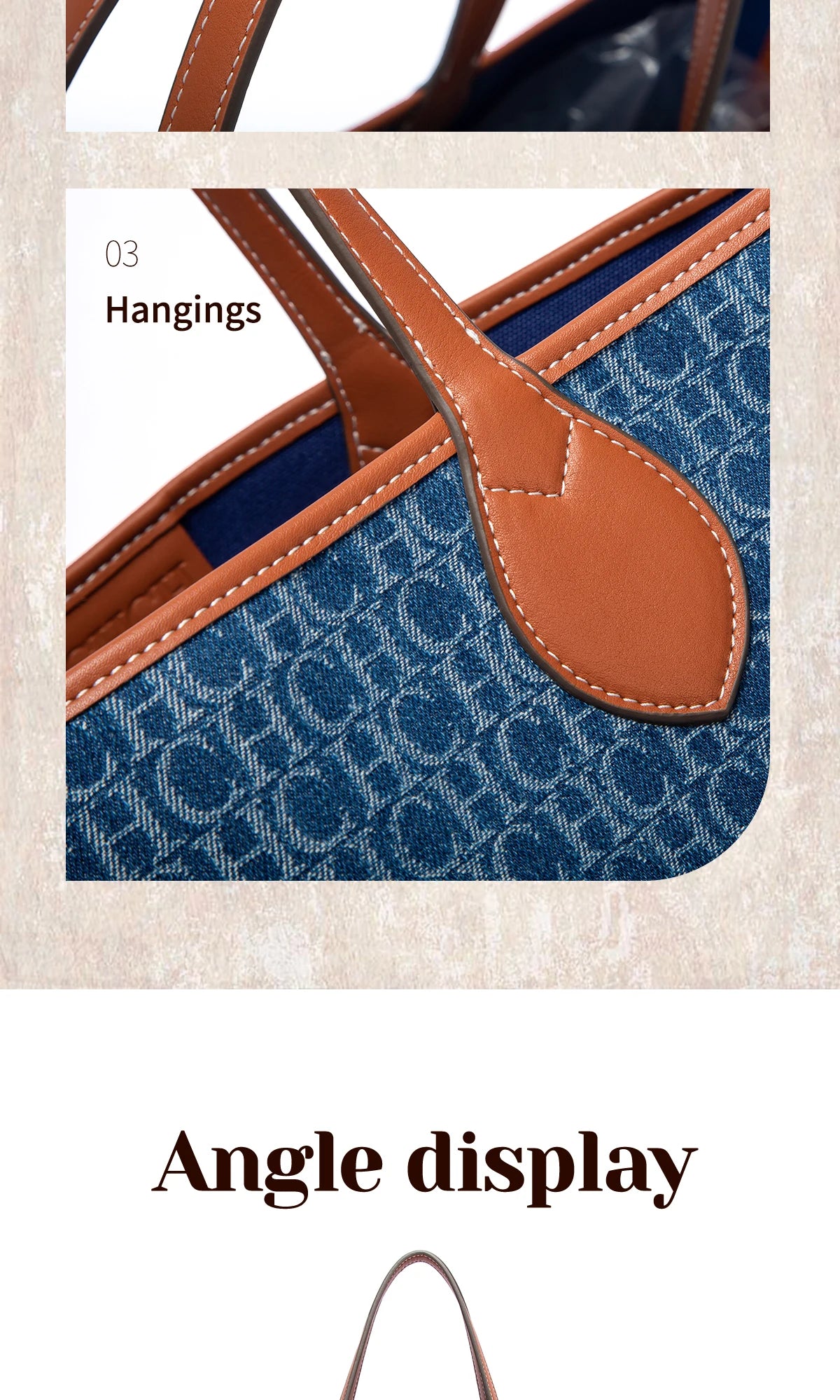 CHCH Women's Tote Bag New Simple Double sided Available Mother and Child Large Capacity Casual Handbag Shopping Bag