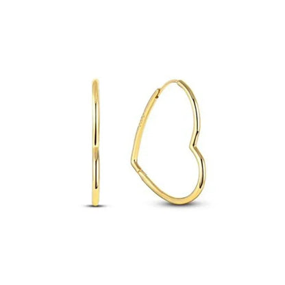 Deliver Family Friends Christmas Birthday Surprise Gifts 925 Sterling Silver Classic Gold Color Exquisite Heart Bowknot Earrings