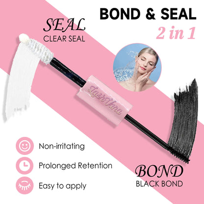 DIY Lashes Extension Kit Eyelashes 200 PCS Clusters Lash Bond and Seal Makeup Tools for Gluing  Lashes Gluing Glue  Accessories