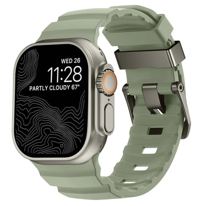 Trail Silicone Band for Apple Watch Ultra 3 2 49mm Strap 46mm 45mm 44mm Sport Bracelet for iWatch Series 11 10 Ultra 9 8 7 6 SE3