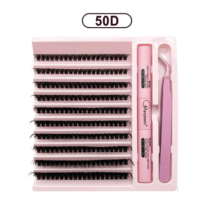 DIY Lashes Extension Kit Eyelashes 200 PCS Clusters Lash Bond and Seal Makeup Tools for Gluing  Lashes Gluing Glue  Accessories