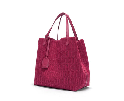 CH Ladies Shoulder Bag Fashion Classic New Pure Color Outer Pocket Ladies Handbag High Quality Craft Large Capacity Handbag