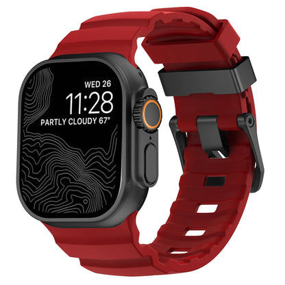 Trail Silicone Band for Apple Watch Ultra 3 2 49mm Strap 46mm 45mm 44mm Sport Bracelet for iWatch Series 11 10 Ultra 9 8 7 6 SE3