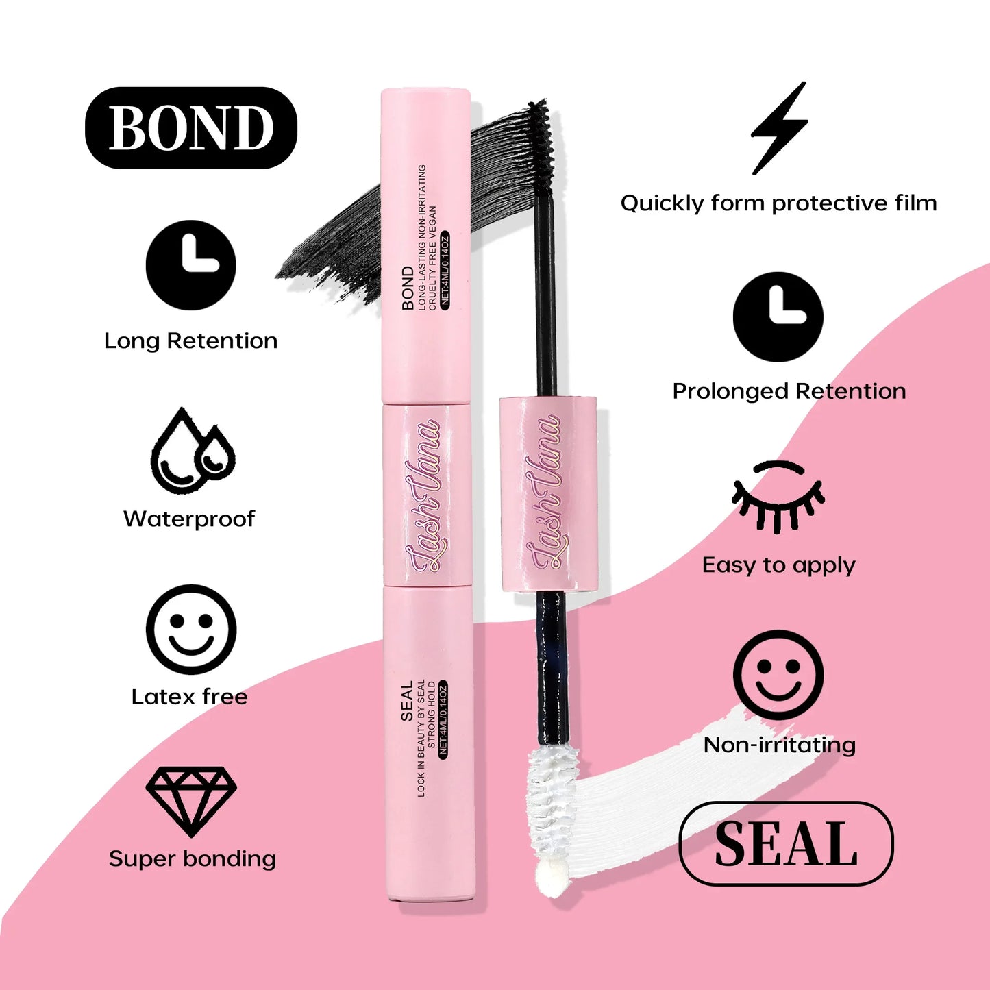 DIY Lashes Extension Kit Eyelashes 200 PCS Clusters Lash Bond and Seal Makeup Tools for Gluing  Lashes Gluing Glue  Accessories