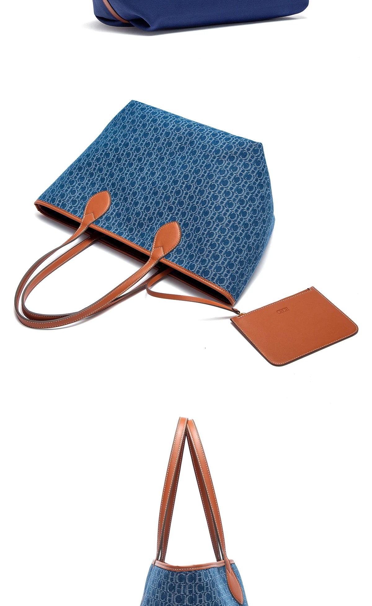 CHCH Women's Tote Bag New Simple Double sided Available Mother and Child Large Capacity Casual Handbag Shopping Bag