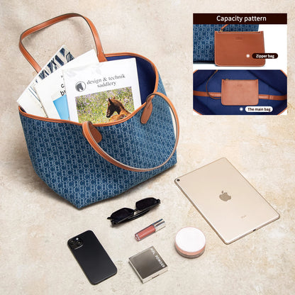 CHCH Women's Tote Bag New Simple Double sided Available Mother and Child Large Capacity Casual Handbag Shopping Bag