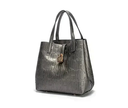 Embossed Ladies Crossbody Bag Letter Printing Design Ladies Handbag Large Capacity Tote Bag Elegant Temperament Ladies Should