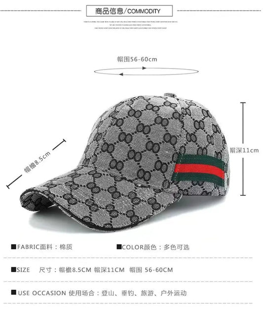 In 2025, a unisex European and American casual cap brand, a baseball cap with adjustable snap buttons, a hip-hop cap suitable fo