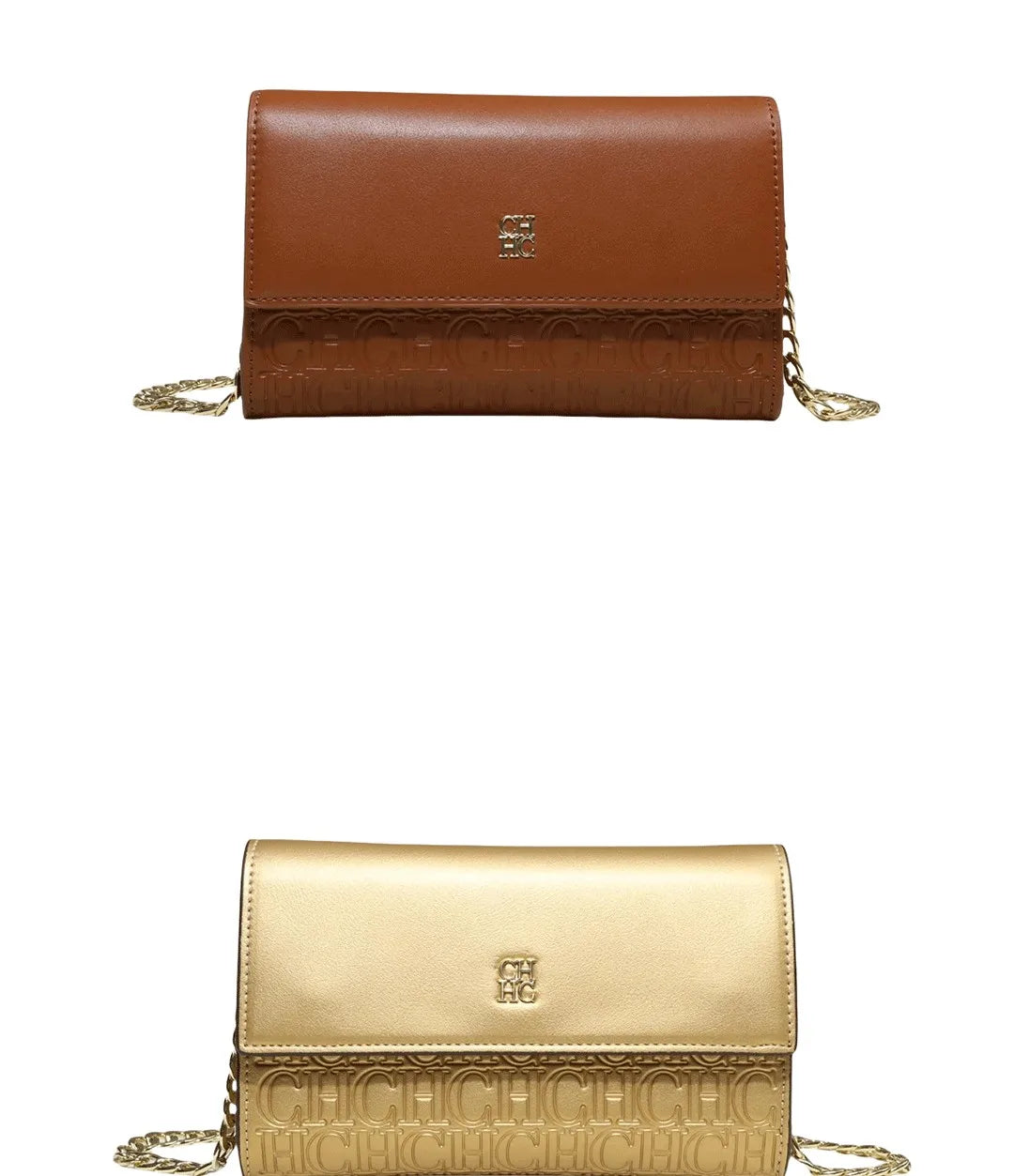 CH Exquisite Craftsmanship Women's Crossbody Bag Light Luxury Design Chain Bag Letter Elements Color Blocked Women's Chain Bag