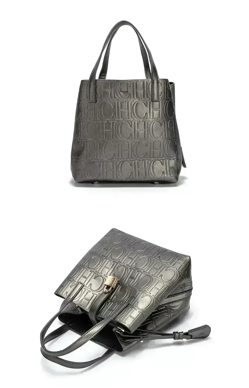 Embossed Ladies Crossbody Bag Letter Printing Design Ladies Handbag Large Capacity Tote Bag Elegant Temperament Ladies Should