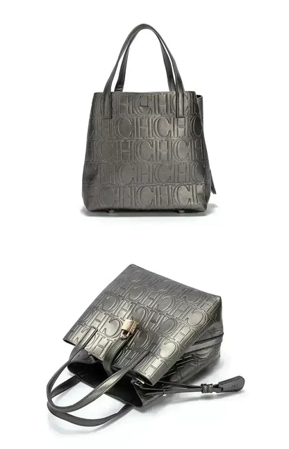 Embossed Ladies Crossbody Bag Letter Printing Design Ladies Handbag Large Capacity Tote Bag Elegant Temperament Ladies Should